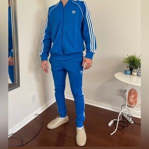 Adidas track pants size small blue S